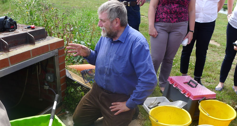 An image of an irrigation pump inspection