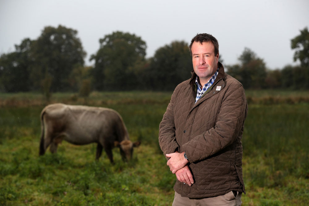 Vice President Stuart Roberts at a farm in Hertfordshire