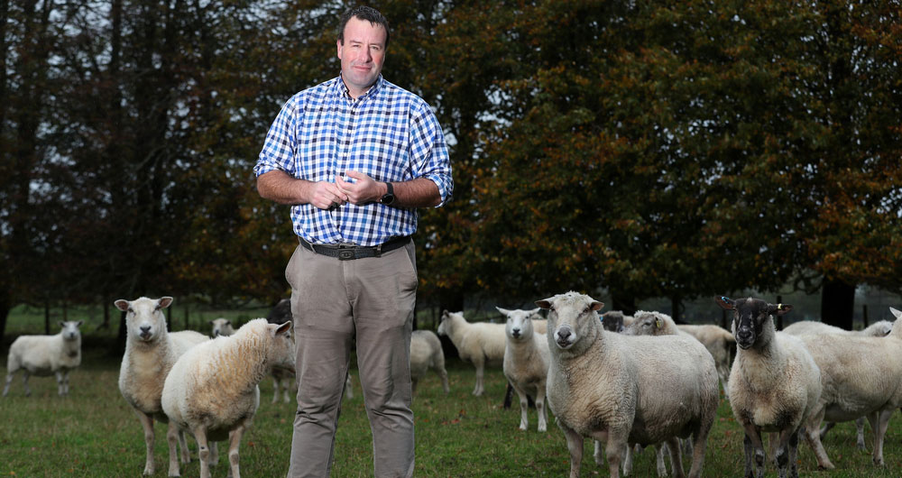 Vice President Stuart Roberts at a farm in Hertfordshire