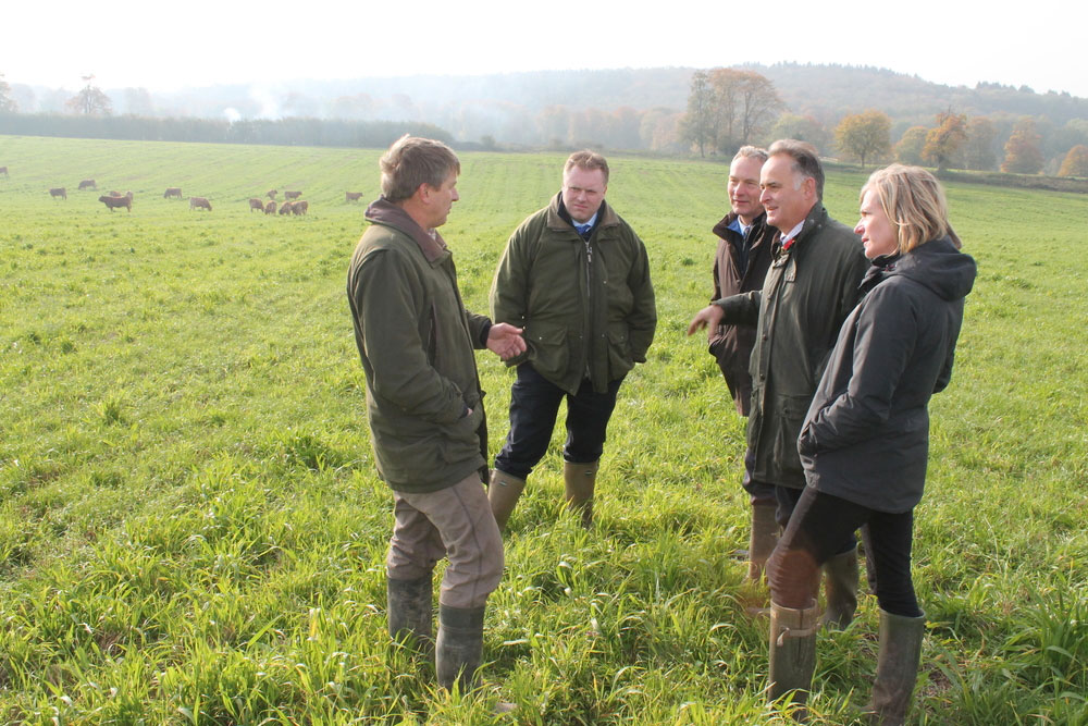 Chief Executive of Natural England Marian Spain - farm visit