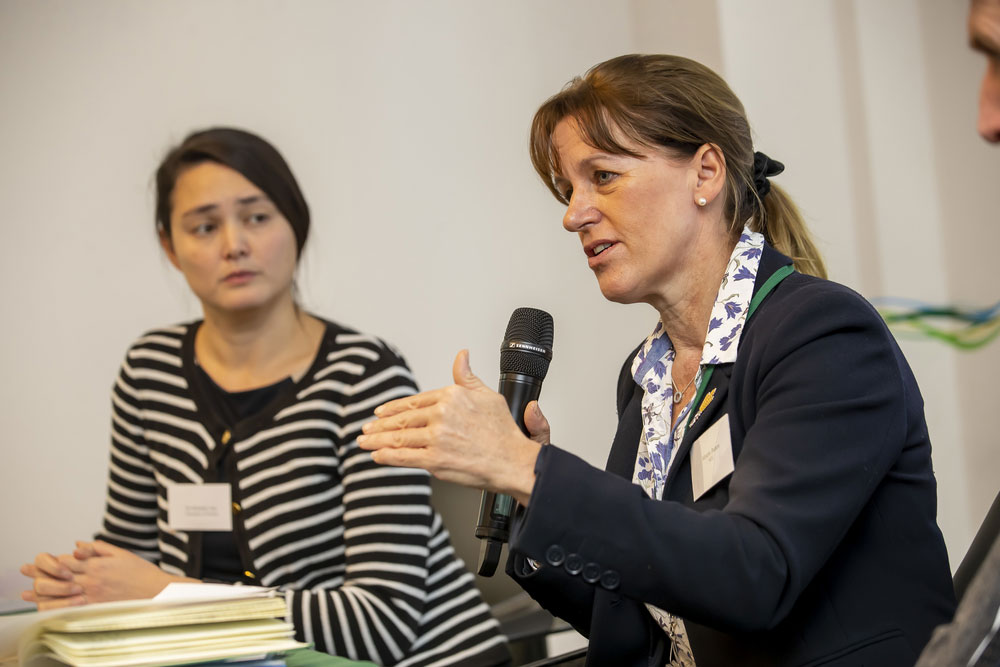 NFU President Minette Batters and Dr Michelle Cain, University of Oxford, pictured at NFU seminar on livestock and climate change