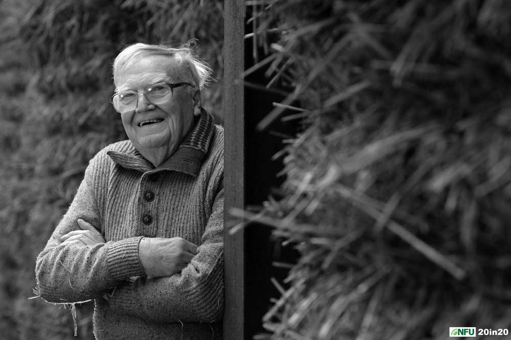 <h4>Farmer Peter West at Brome</h4> <p>Long-standing NFU member Peter West pictured on the family farm at Brome in October 2019. Photo: Nikon D4 + 85mm F1.8 1/250 @ F4.5 ISO 400</p> <p>Warren’s comments: <em>We were looking for Suffolk’s oldest working farmer. We came up with 90 year old Peter West, who still gets involved in running his farm.</em></p>