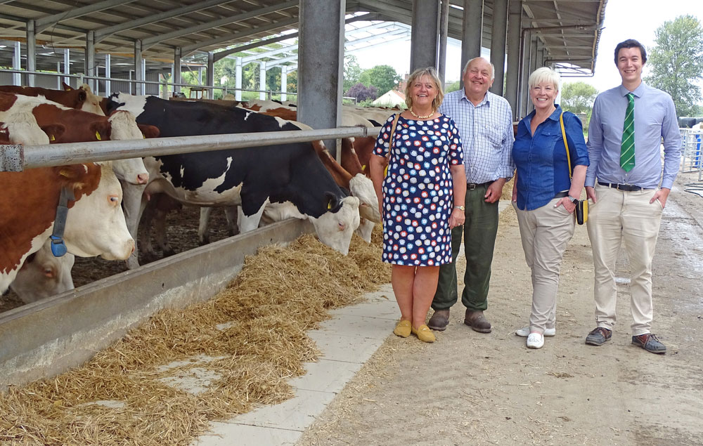 Barbara Gibson MEP at Fen Farm Dairy