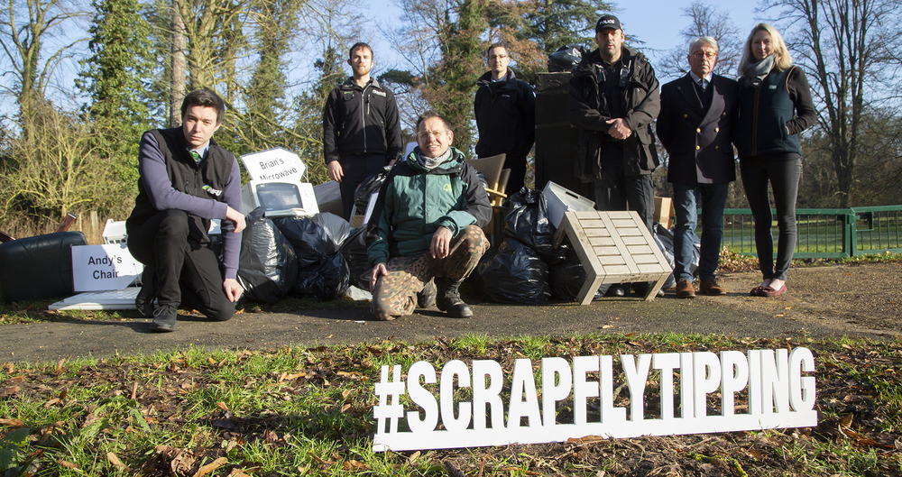 Launch of the #SCRAP fly tipping campaign in Suffolk