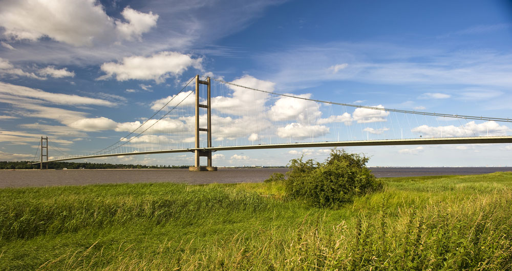 A view of the Humber Bridge
